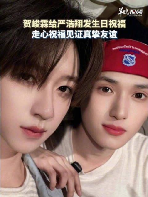 贺峻霖走心祝福严浩翔见证真挚友谊