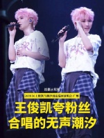 王俊凯盛赞粉丝合唱《无声潮汐》，粤语旋律在现场流淌