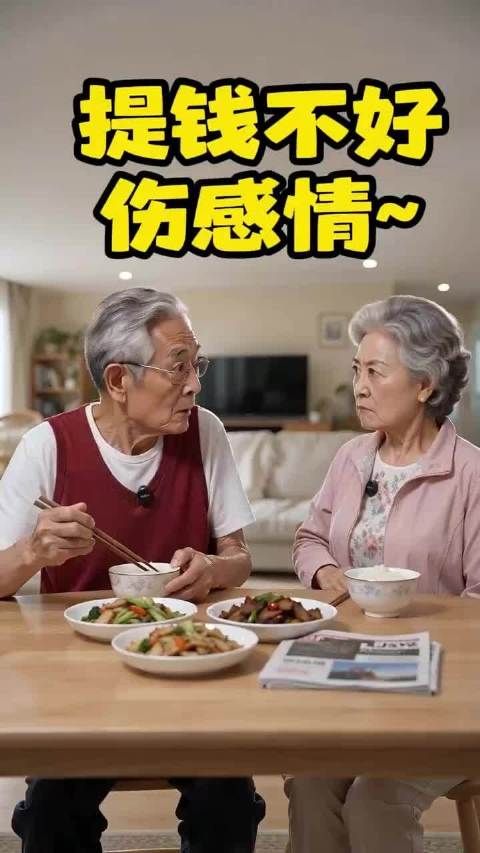 提钱不好，伤感情～ 愿天下老人老有所依 搞笑