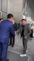 8月19日谢霆锋现身北京正大集团