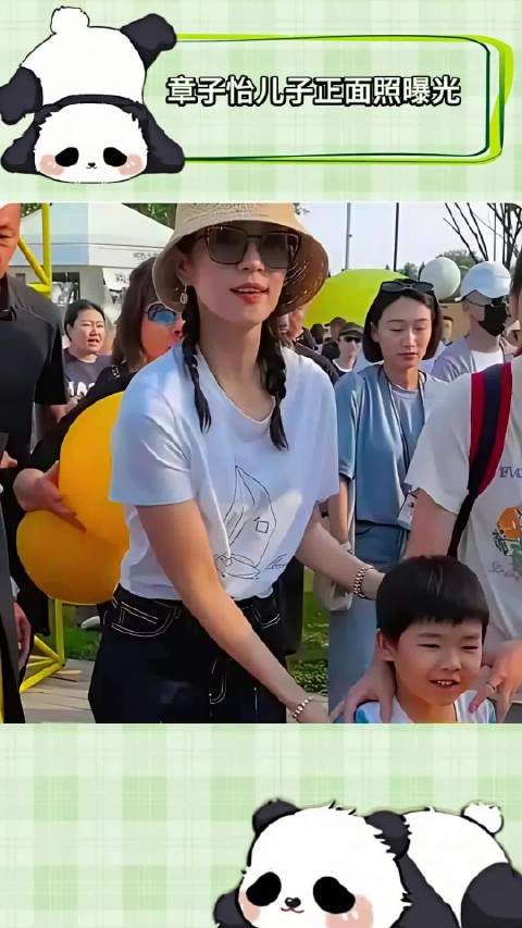 章子怡儿子正面照刚曝光，简直是汪峰的mini复刻版啊