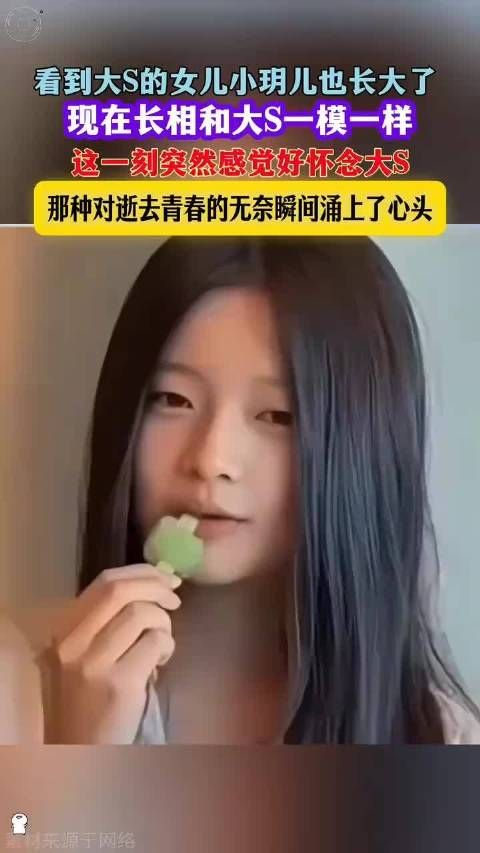 大s女儿跟她简直是复制粘贴