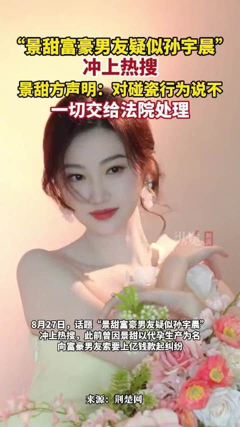 孙宇晨起诉景甜
