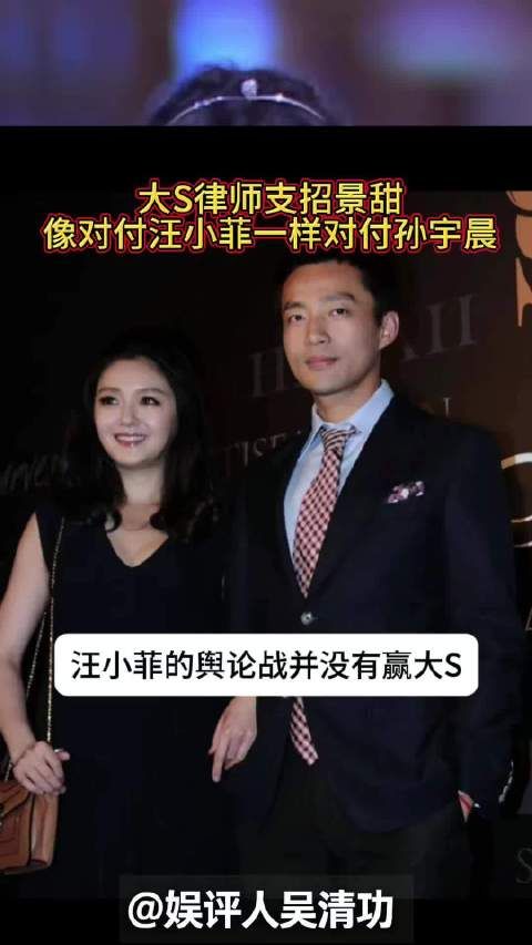 大S律师支招景甜，像对付汪小菲一样对付孙宇晨