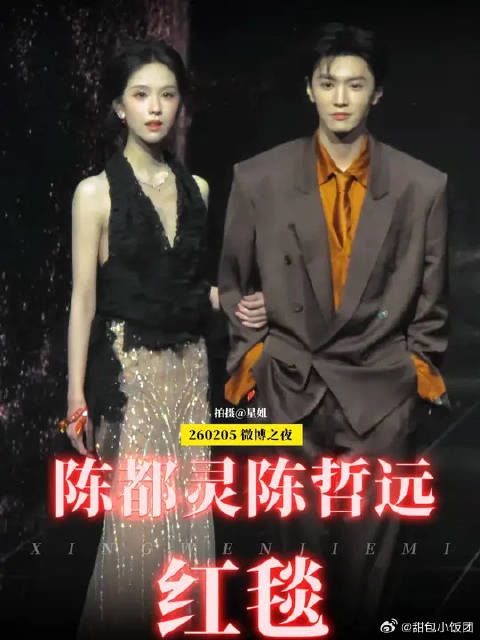 陈哲远陈都灵互相在头上比耶