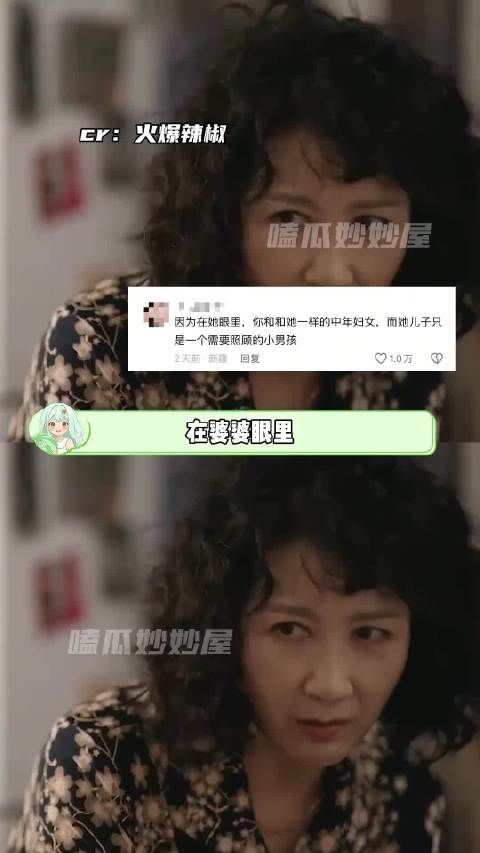 在婆婆眼里，儿媳妇是跟她一样的中年妇女 婆媳 家庭