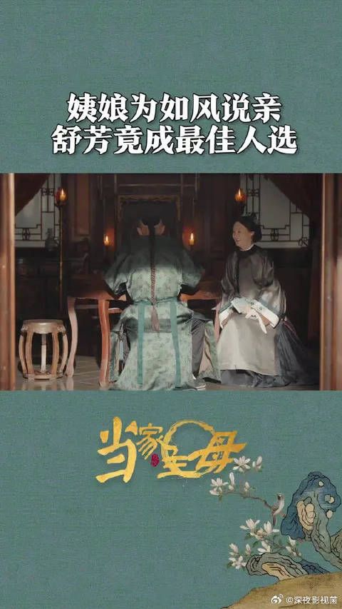 姨娘太可爱啦！舒芳就是二爷成亲的最佳人选吧！