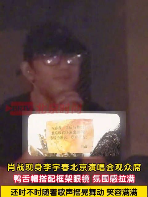 肖战看李宇春演唱会还扭了两下