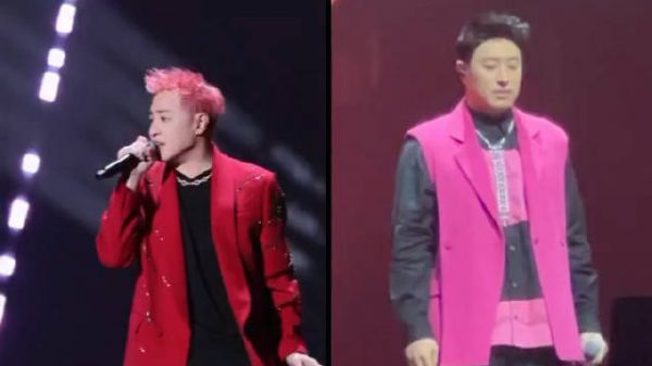 哈哈哈哈潘玮柏本人发的「Now and then」 瘦身大成功啊！