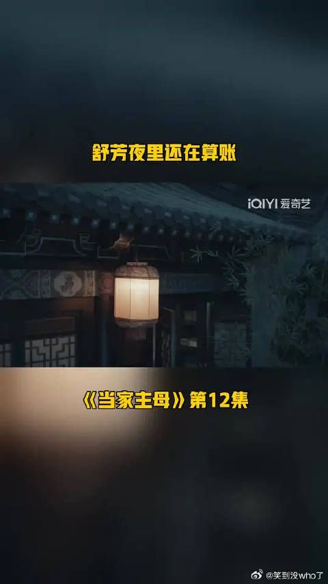 舒芳夜里还在算账