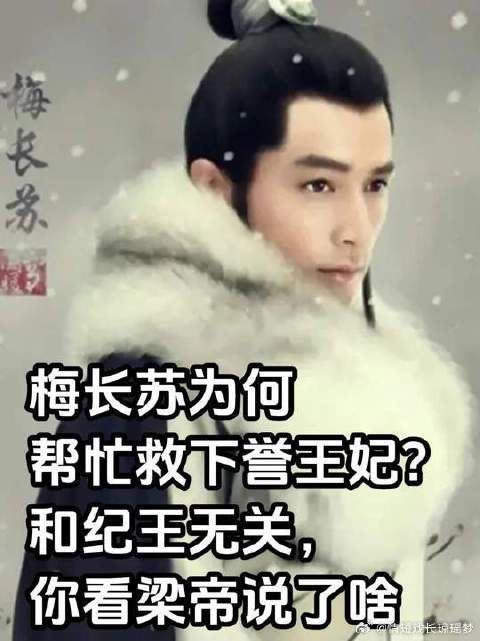 梅长苏为何帮忙救下誉王妃?和纪王无关,你看梁帝说了啥
