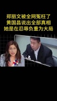 郑丽文被全网冤枉了 黄国昌说出全部真相 她是在忍辱负重为大局