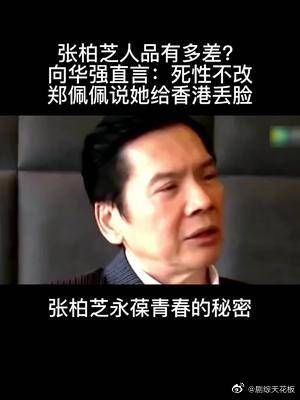 张柏芝人品有多差？向华强直言：死性不改，郑佩佩说她给香港丢脸