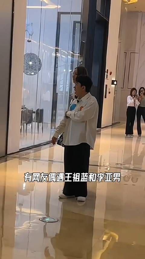 网友偶遇 王祖蓝和李亚男