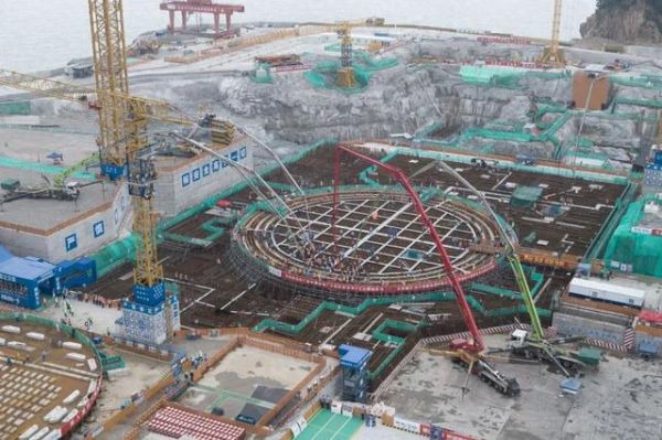 中广核福建宁德核电站5号机组主体工程开工。图片来源:中国广核集团