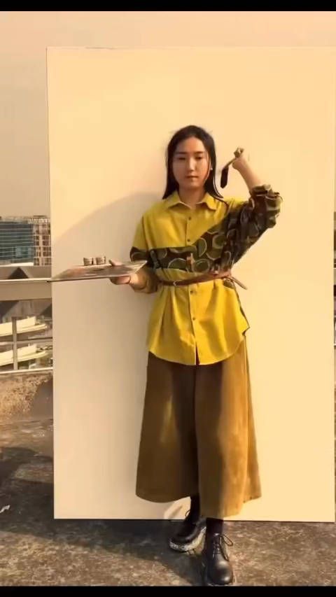 参加才艺比赛的神奇画家
