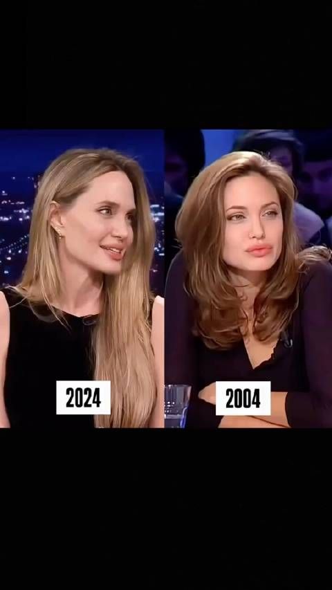 安吉丽娜朱莉,20年冰冻美人,20年这差距已经很不错了…