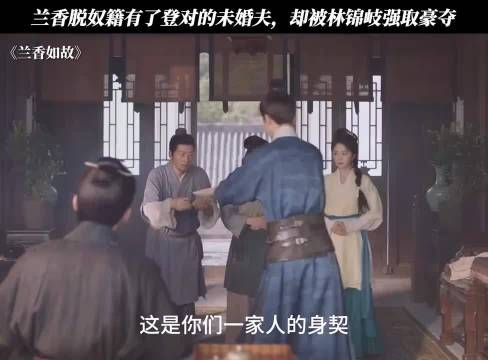 兰香脱奴籍有了登对的未婚夫，却被林锦岐强取豪夺！
