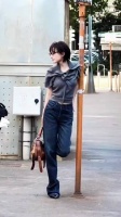 吴昕米兰湿短发造型被赞美成赫本