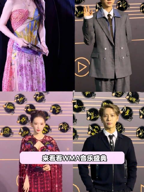 WMA音乐盛典！男女明星造型状态