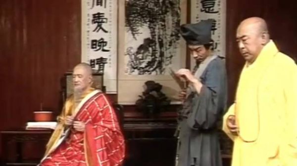 您是高高在上，不像道济我看尽人间疾苦，咱俩谁可成佛呢？…