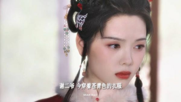 二妹妹谢昭第二次擦肩而过，穿的还是苍青色衣服