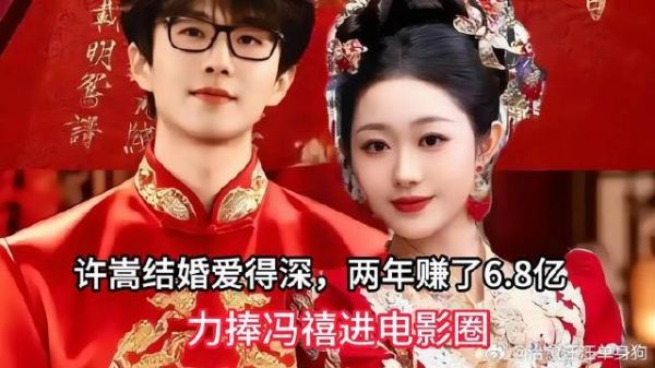 许嵩结婚爱得深，两年赚了6.8亿，力捧冯禧进电影圈