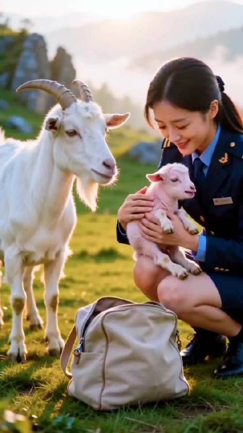 羊救了自己幼崽 羊