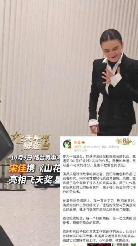 宋佳说把批评视为观众善意