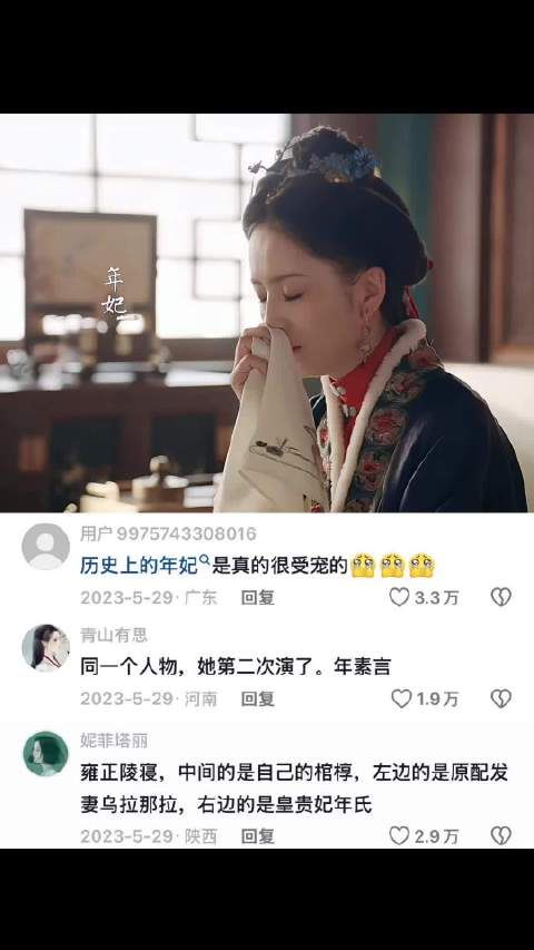 以画传情,真的泪目了,历史上的年妃就是很受宠的