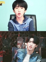 小严浩翔vs长大版哈哈一模一样
